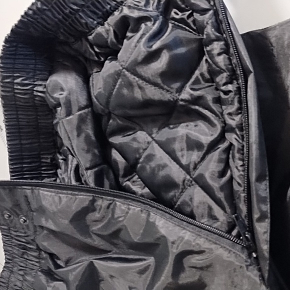 Sandy River Snowmobile Snow Pants Black Quilted Lining Pockets Zip Fly Med - Picture 10 of 11